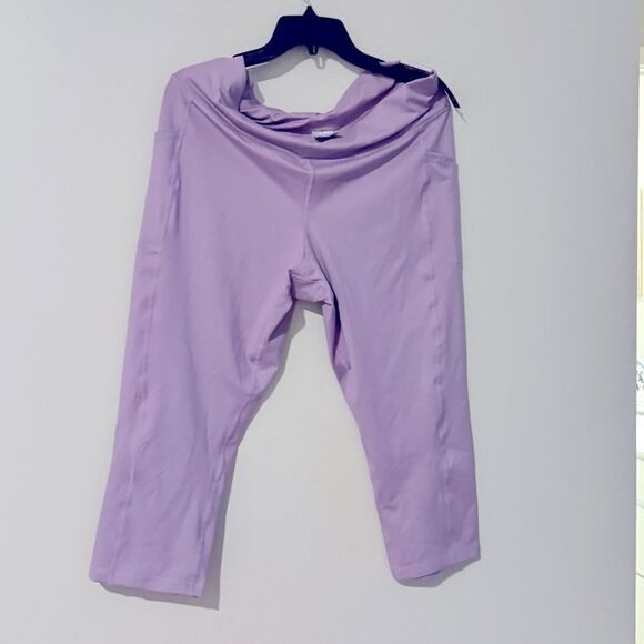 Id Ideology Women's Compression High-Rise Side-Pocket Leggings Purple thights - Picture 9 of 12